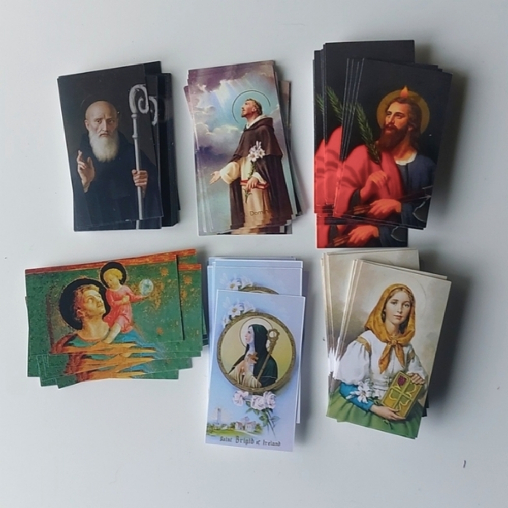 300+ Prayer Card Stack: Vintage Holy Catholic Saints